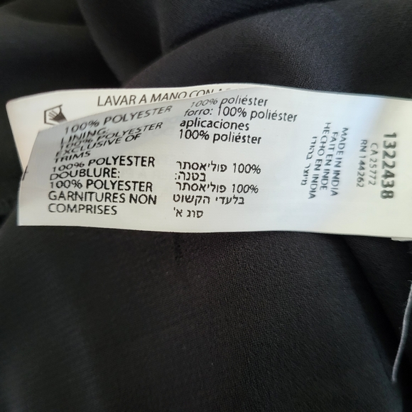 HKR Collection Short Black Beaded Dress, Size M - Picture 2 of 9